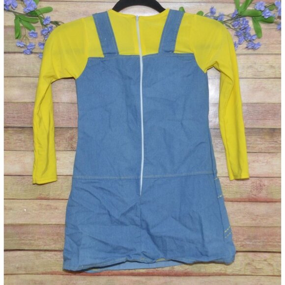 Rubies Despicable Me 2 Girls 1 Piece Minion Dress Costume Size M Blue Halloween - Picture 5 of 9